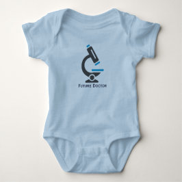 Camiseta Futuro Design de microscópio para bebê