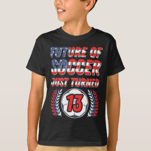 Camiseta Futuro do Futebol Acaba de Fazer 13 Aniversário Ce