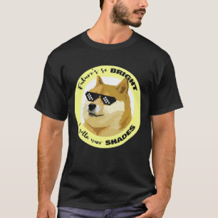 Camiseta Futuro Dogecoin Óculos de sol - mercado de açõe