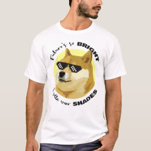 Camiseta Futuro Dogecoin Óculos de sol - mercado de açõe