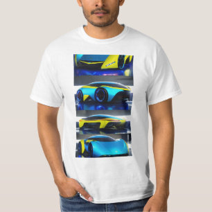Camiseta Futuro Drive: Automóvel Ultra-Sci-Fi Liberado