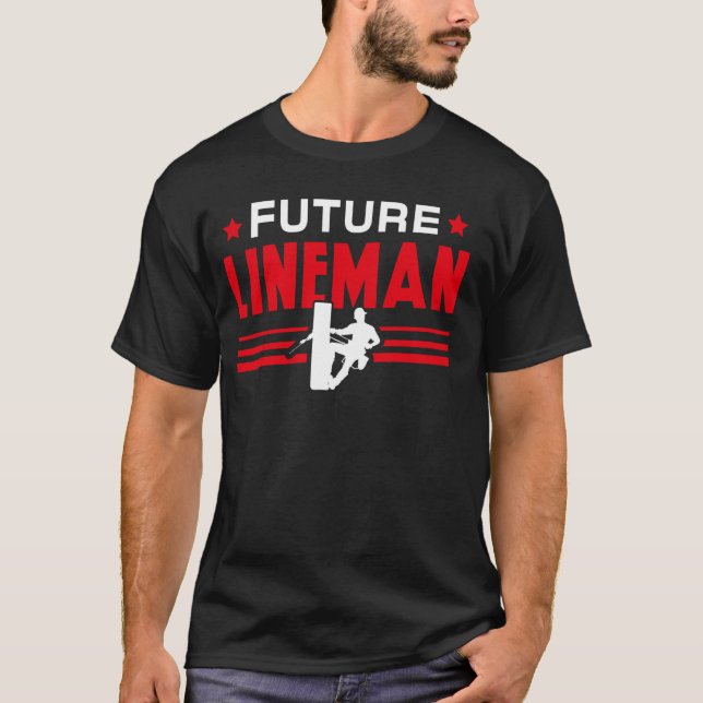 Camiseta Futuro Eletricista de Linha (Frente)