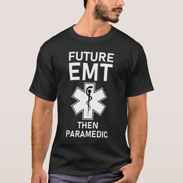 Camiseta Futuro EMT, depois paramédico (Frente)