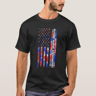 Camiseta Futuro Enfermeiro Anestesiologista Tie Dye Bandeir