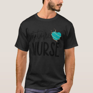 Camiseta Futuro Enfermeiro Estudante de Enfermagem Estetosc