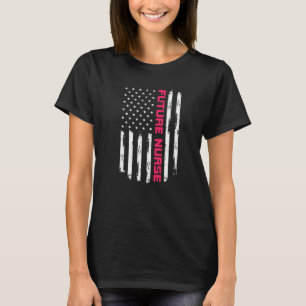 Camiseta Futuro Enfermeiro Orgulhoso Positivo Carrer Vintag