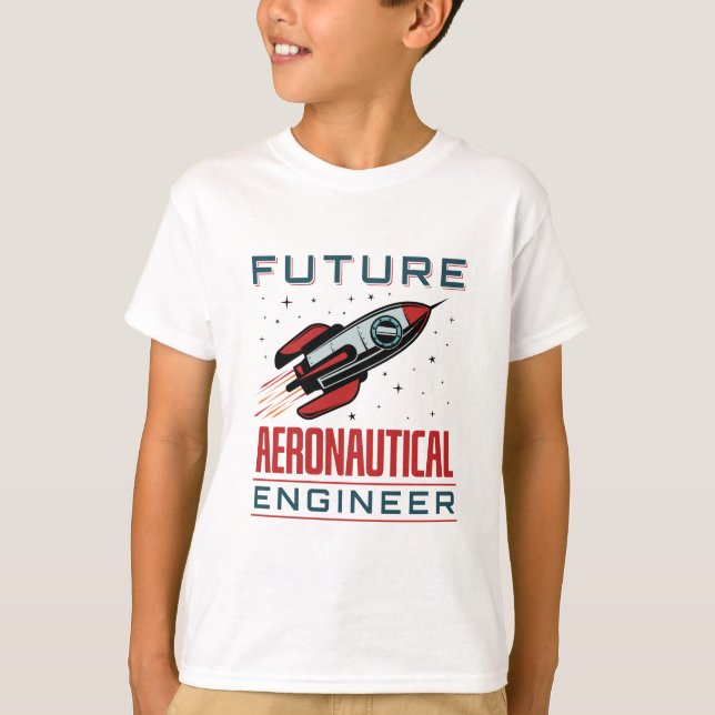 Camiseta Futuro Engenheiro aeronáutico (Frente)