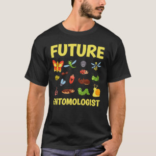 Camiseta Futuro Entomologista Apanhador de Insetos Caçador