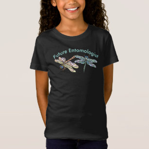 Camiseta Futuro Entomologista Peach e Dragonistas Azuis