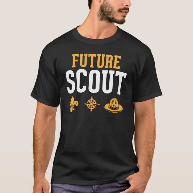 Camiseta Futuro escoteiro de escoteiro (Frente)