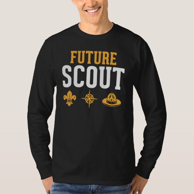 Camiseta Futuro escoteiro de escoteiro (Frente)