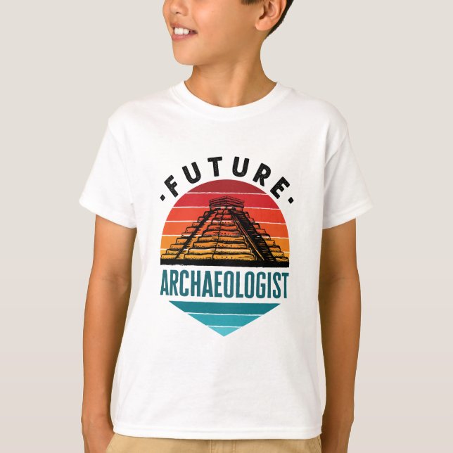 Camiseta Futuro Estudante de Arqueologia Arqueologista (Frente)