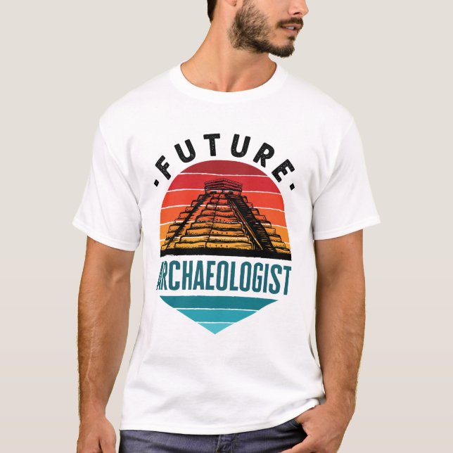 Camiseta Futuro Estudante de Arqueologia Arqueologista (Frente)