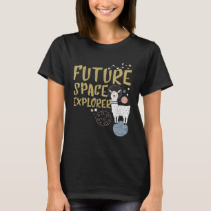 Camiseta Futuro Explorador Espacial Llama Astronauta Divert