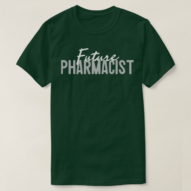 Camiseta Futuro Farmacêutico Estudante Profissional PharmD (Frente do Design)