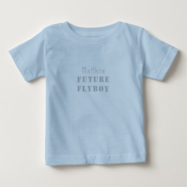 Camiseta Futuro Flyboy Militar Personalizado (Frente)