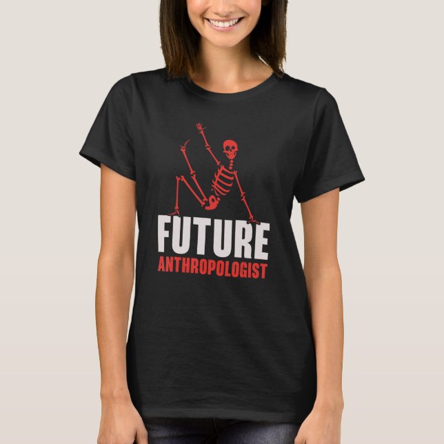 Camiseta Futuro Fósseis de Antropologia Científica Antropol (Frente)