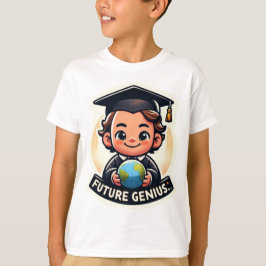 Camiseta Futuro gênio " Voltar à escola"