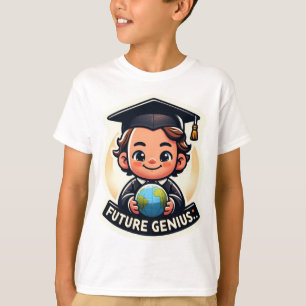 Camiseta Futuro gênio " Voltar à escola"