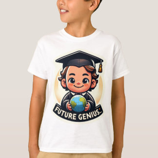 Camiseta Futuro gênio " Voltar à escola"