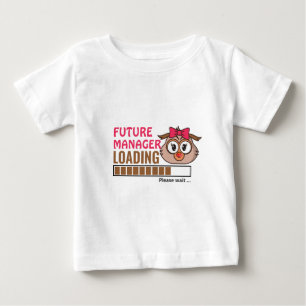 Camiseta Futuro Gerente Carregando Coruja Engraçada Raparig