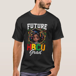 Camiseta Futuro Graduado HBCU Menina Negra HBCU Criança Peq