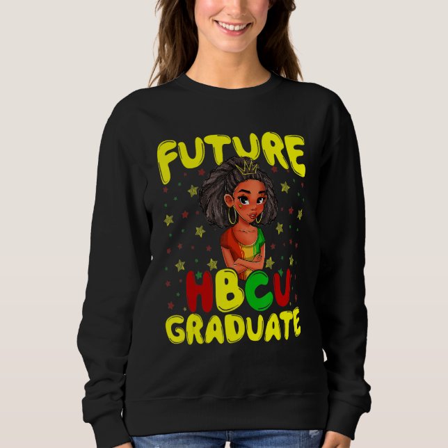 Camiseta Futuro HBCU - História do Formando - Menina Negra (Frente)