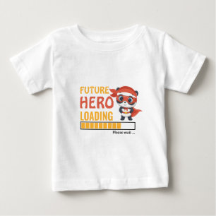 Camiseta Futuro Herói Carregando Bonito Panda Aniversário O