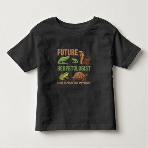 Camiseta Futuro Herpetólogo Anfíbios Répteis Fan Kid