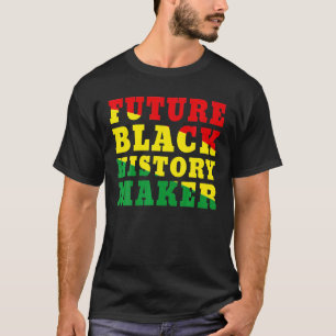 Camiseta Futuro História Negra Criador Cores Africanas Negr