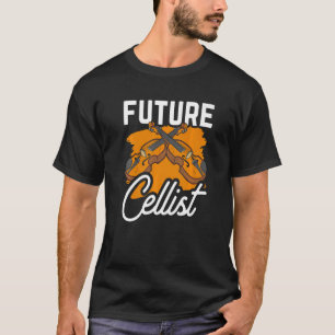 Camiseta Futuro Instrumento Cellista do Jogador Musical Cel