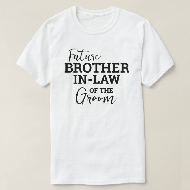 Camiseta Futuro Irmão em Direito do Casamento do VPM (Frente do Design)