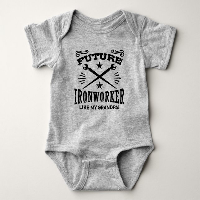 Camiseta Futuro Ironworker Como Meu Avô (Frente)