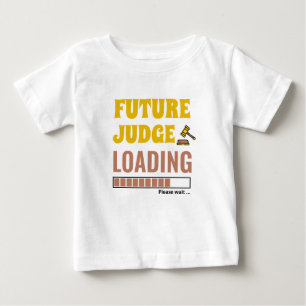 Camiseta Futuro Juiz Carregando Trendy Personalizado Unisex