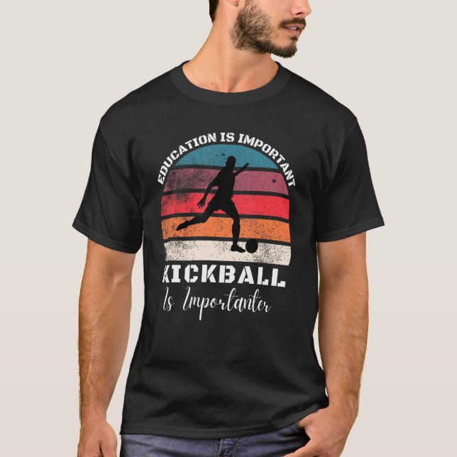 Camiseta Futuro Kickball E Jogadores Mãe Pai Kickballer Co (Frente)