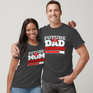 Camiseta Futuro Mãe Carregando Chá de fraldas de Bombeiros