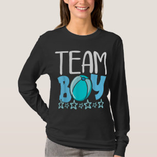 Camiseta Futuro Mãe Pai Equipe de Anúncio de Bebê Menino Gê