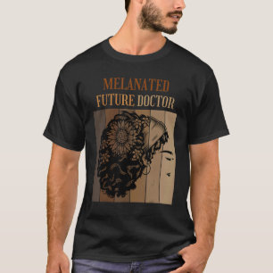 Camiseta Futuro Melanizado Médico Escola Negra Afro
