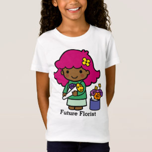 Camiseta Futuro Menina Florista com Flores