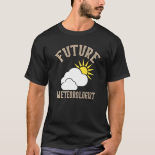 Camiseta Futuro Meteorologista Tempo Tempestades Homens Mul