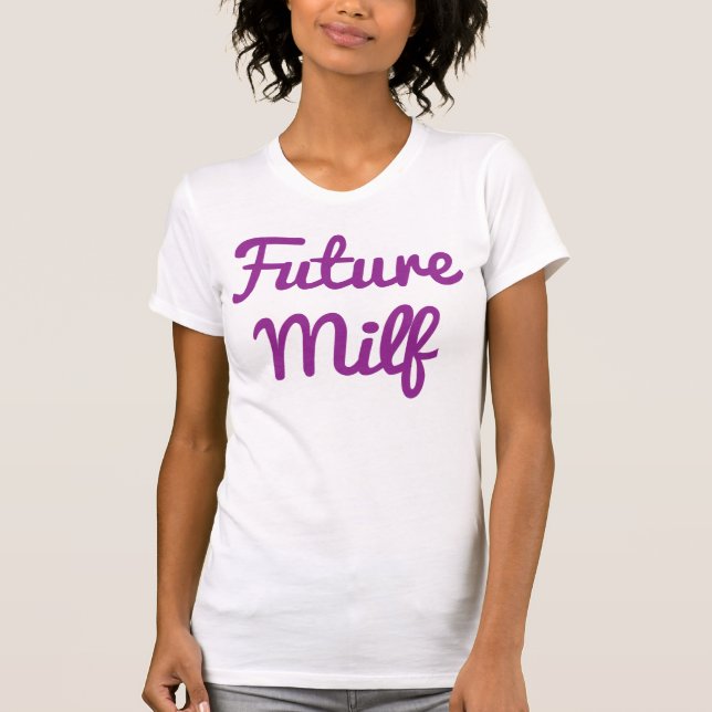 Camiseta Futuro Milf Roxo (Frente)