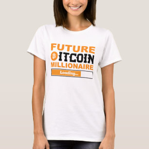 Camiseta Futuro Milionário Humor Bitcoin Criptomoeda