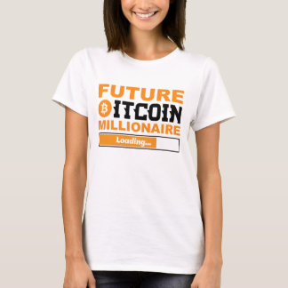 Camiseta Futuro Milionário Humor Bitcoin Criptomoeda