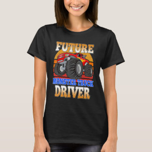 Camiseta Futuro Monster Truck Driver Vintage Retro Truck