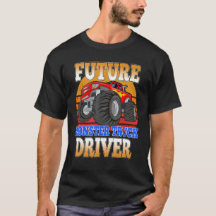 Camiseta Futuro Monster Truck Driver Vintage Retro Truck