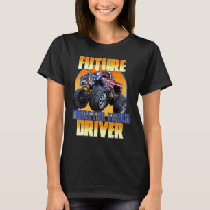 Camiseta Futuro Monster Truck Driver Vintage Retro Truck