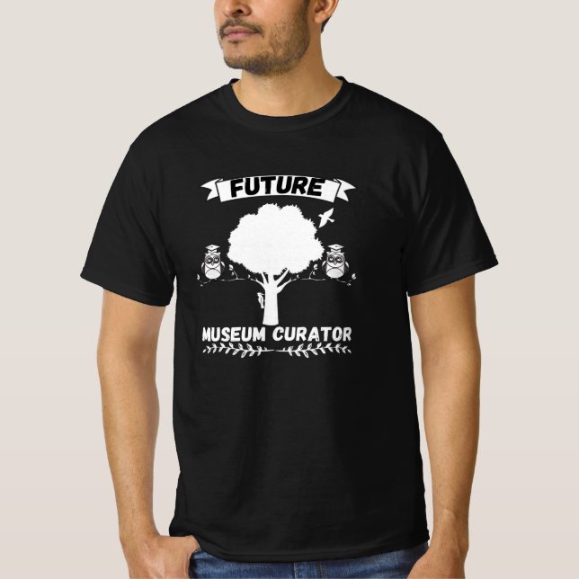 Camiseta Futuro Museu Curador - Profissão (Frente)
