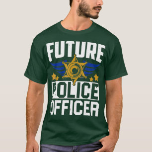 Camiseta Futuro Oficial Policial Uniforme O Funny Pun