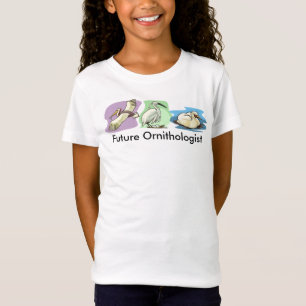 Camiseta Futuro Ornitólogo Desenhos de Pássaros