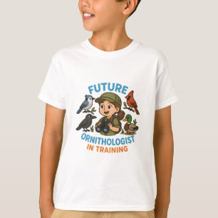 Camiseta Futuro Ornitólogo em Formação - Birdwatchi Cute